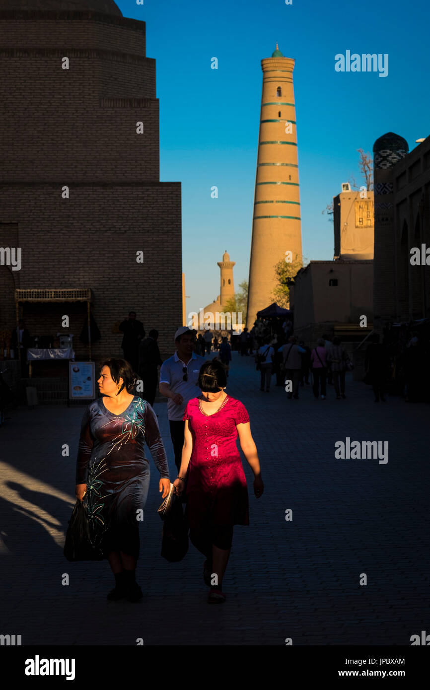 Khiva. L'Ouzbékistan, en Asie centrale. Banque D'Images
