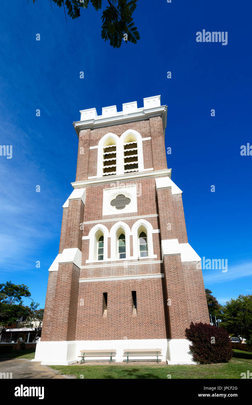 Clocher de l'église anglicane Saint Paul's, Lennox Street, Cairns, Queensland, Queensland, Australie Banque D'Images