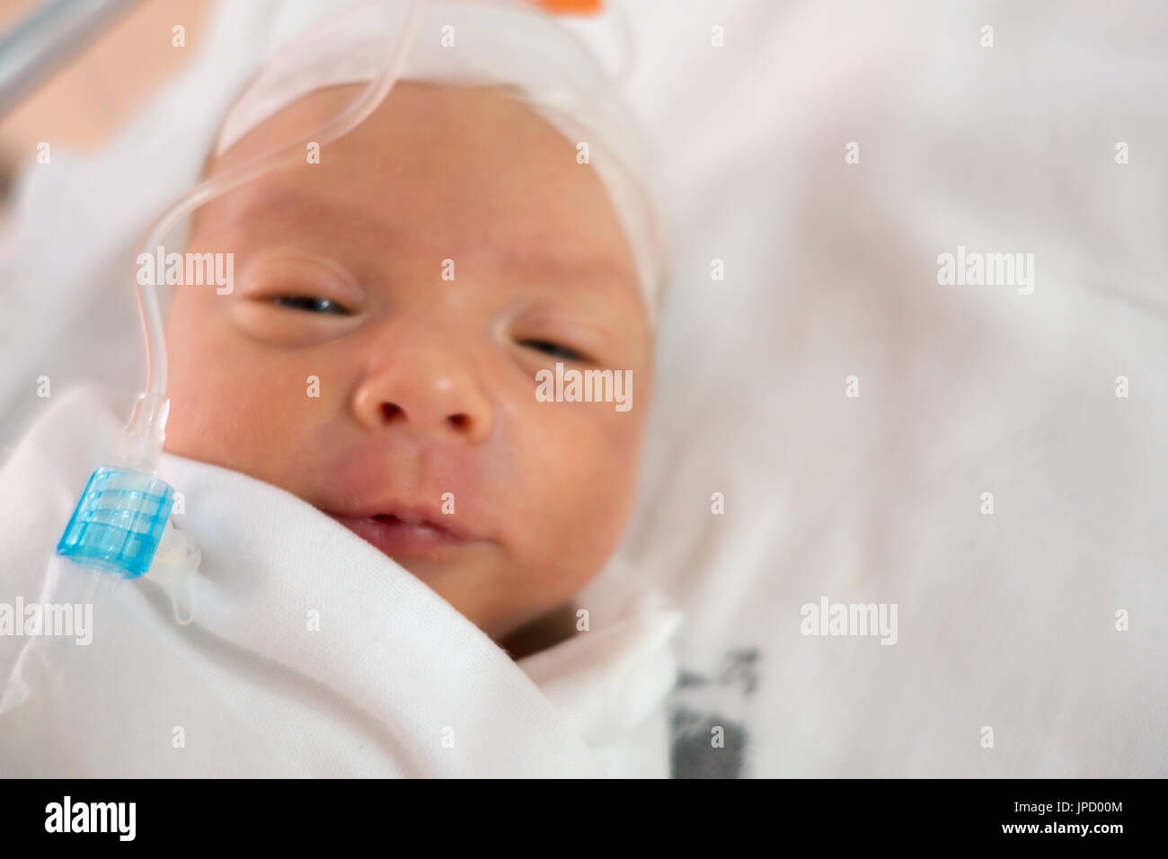Close-up of newborn baby Banque D'Images