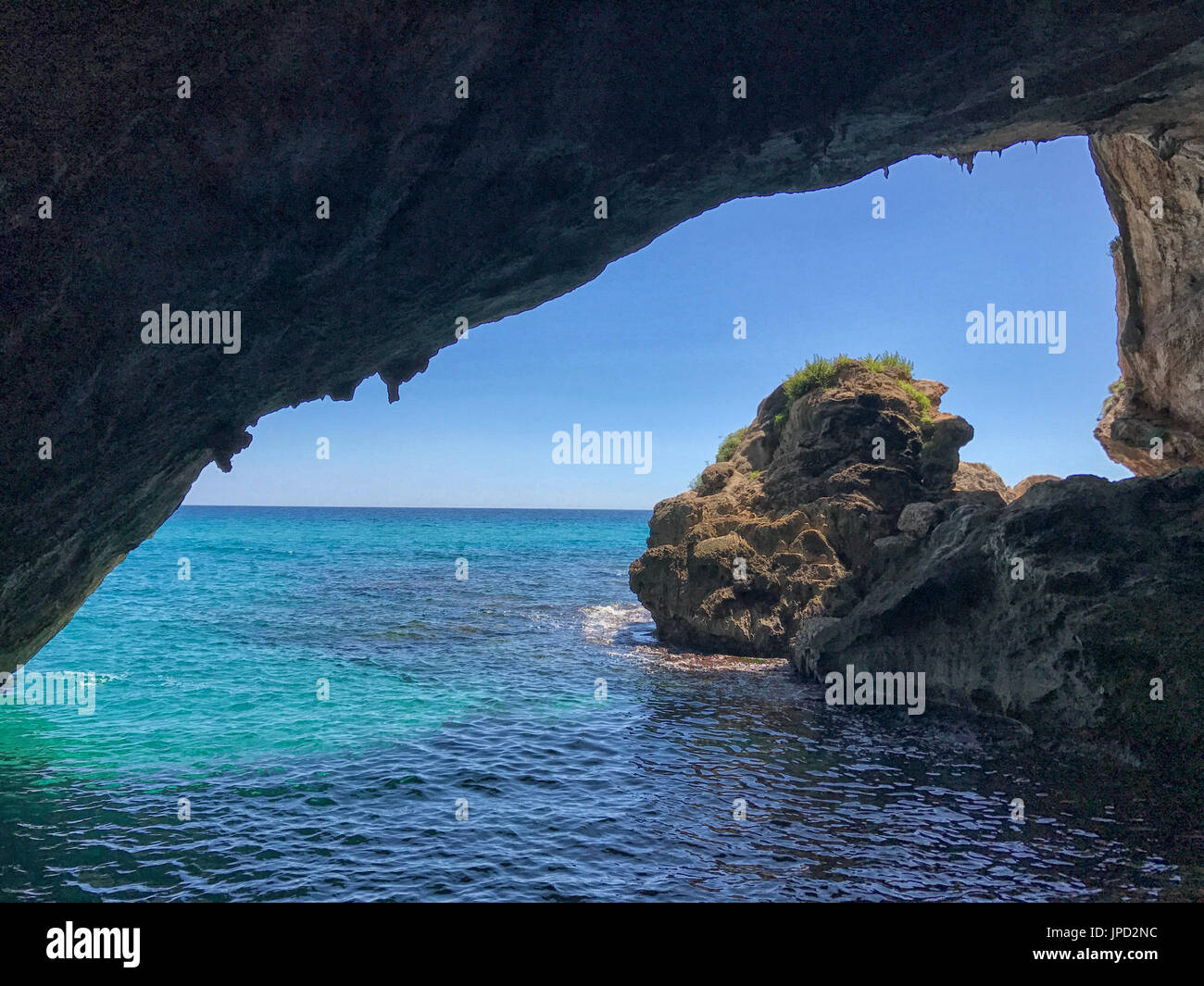 Grotta del Bue Marino au Golf d'Orosei, Sardaigne Banque D'Images