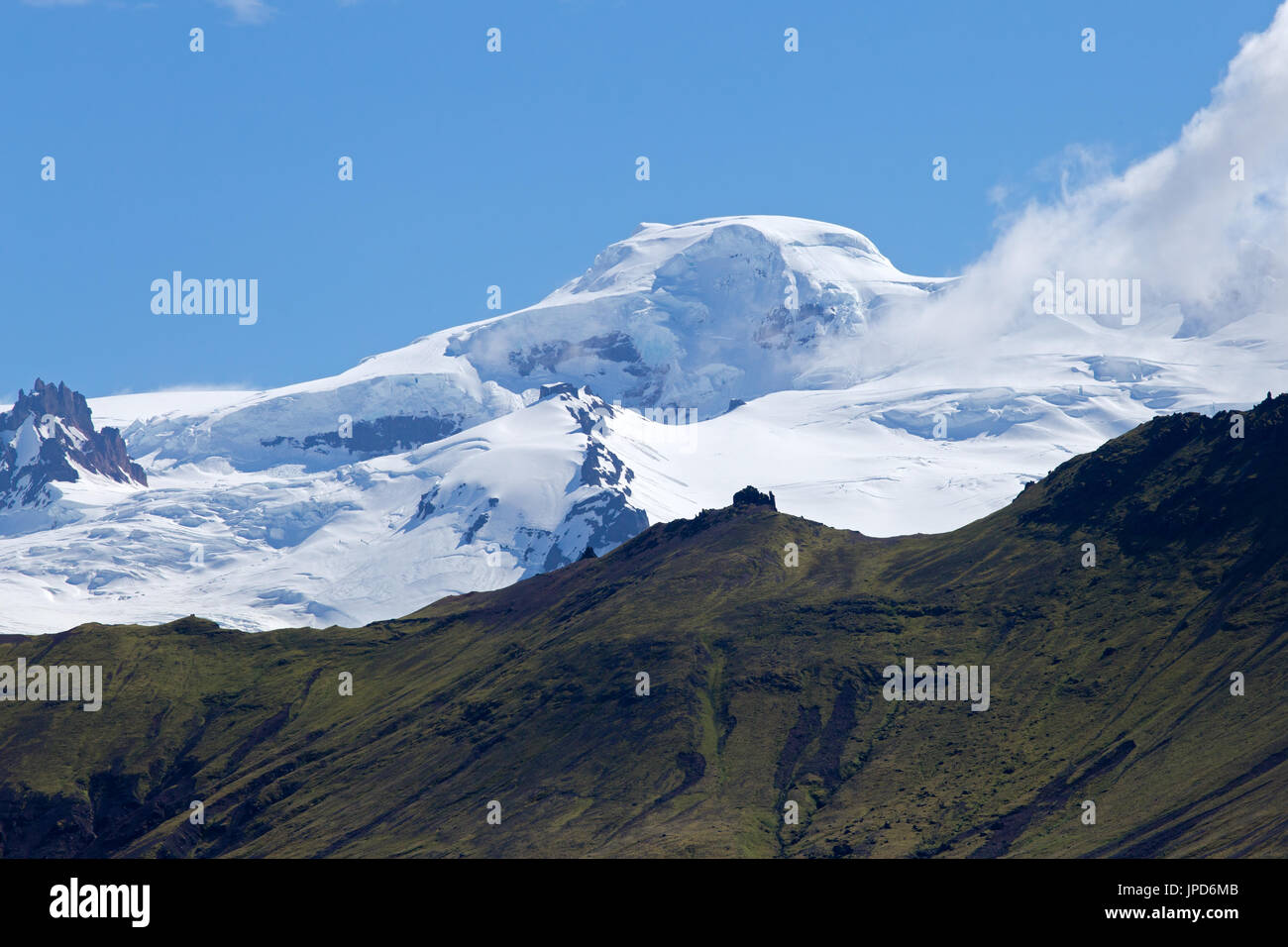 Hvannadalshnúkur, plus haut sommet d'Islande Banque D'Images