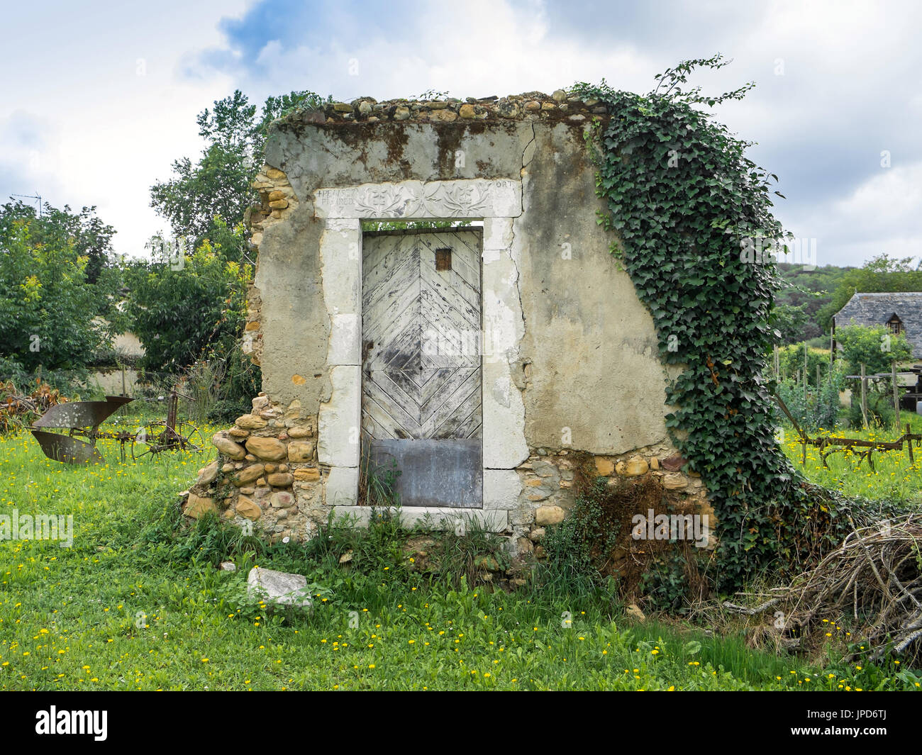 1736 porte... Il ne reste plus de chambre, lacommande, France. Banque D'Images