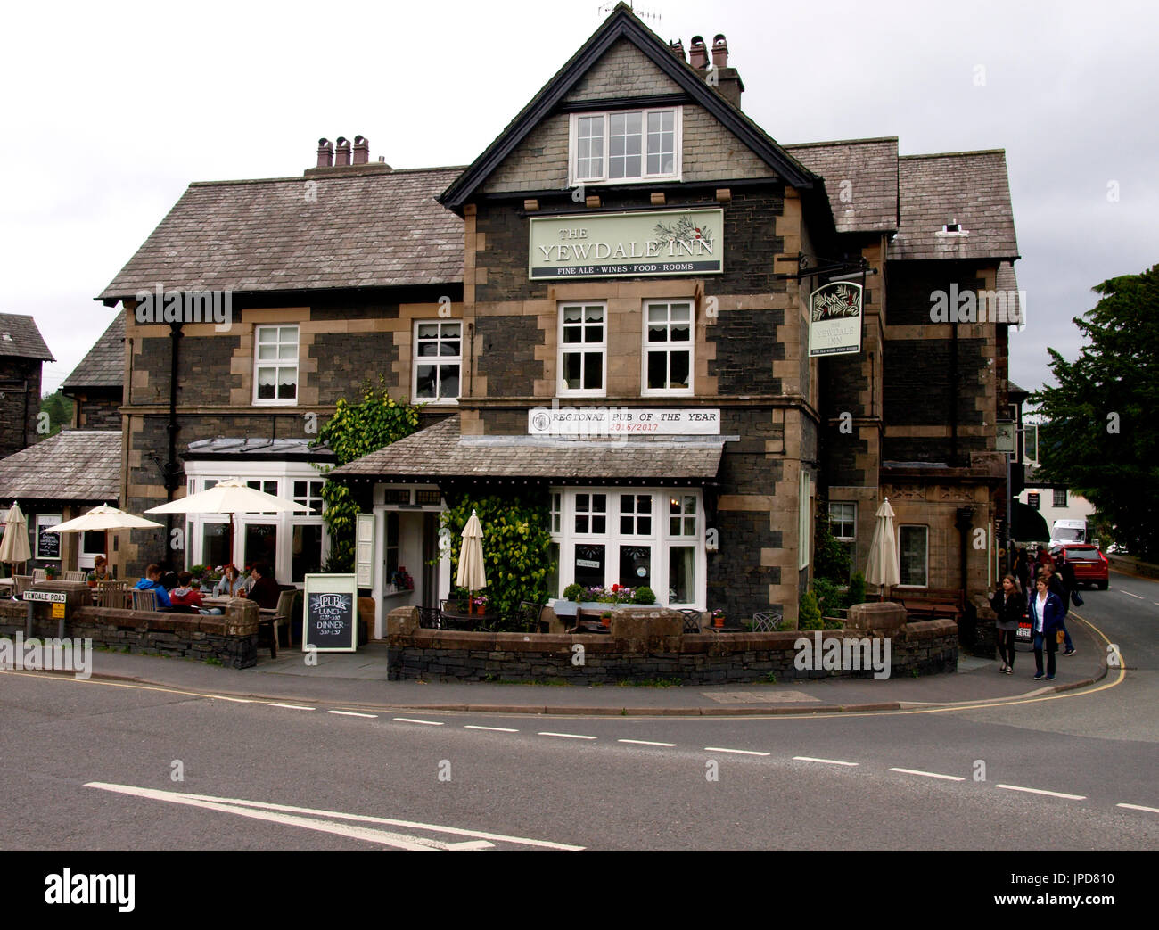 L'yewdale inn, Coniston, Lake District, Cumbria, Royaume-Uni Banque D'Images
