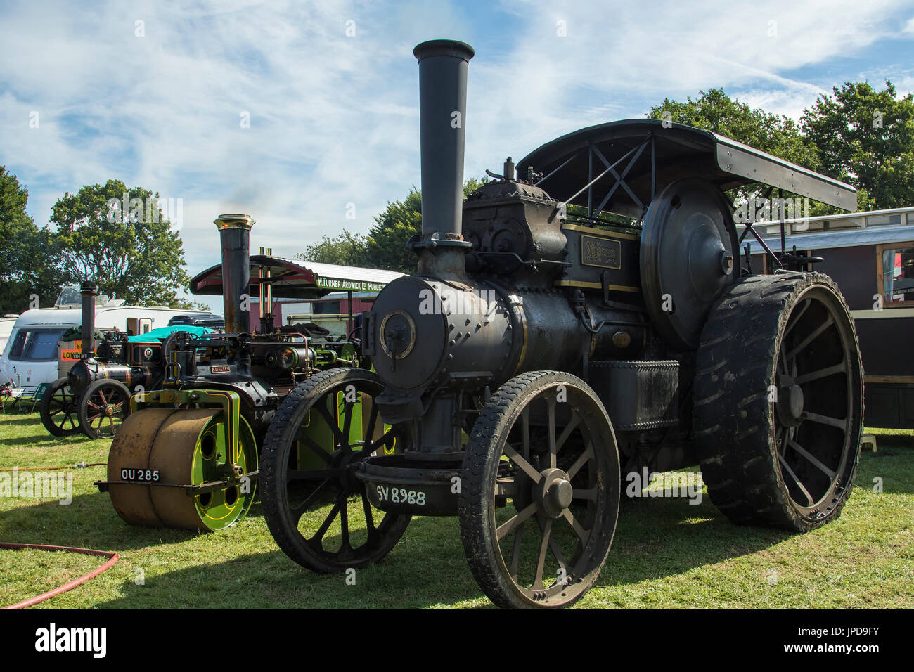 'Expansion des pensionnés du moteur de traction agricole Banque D'Images