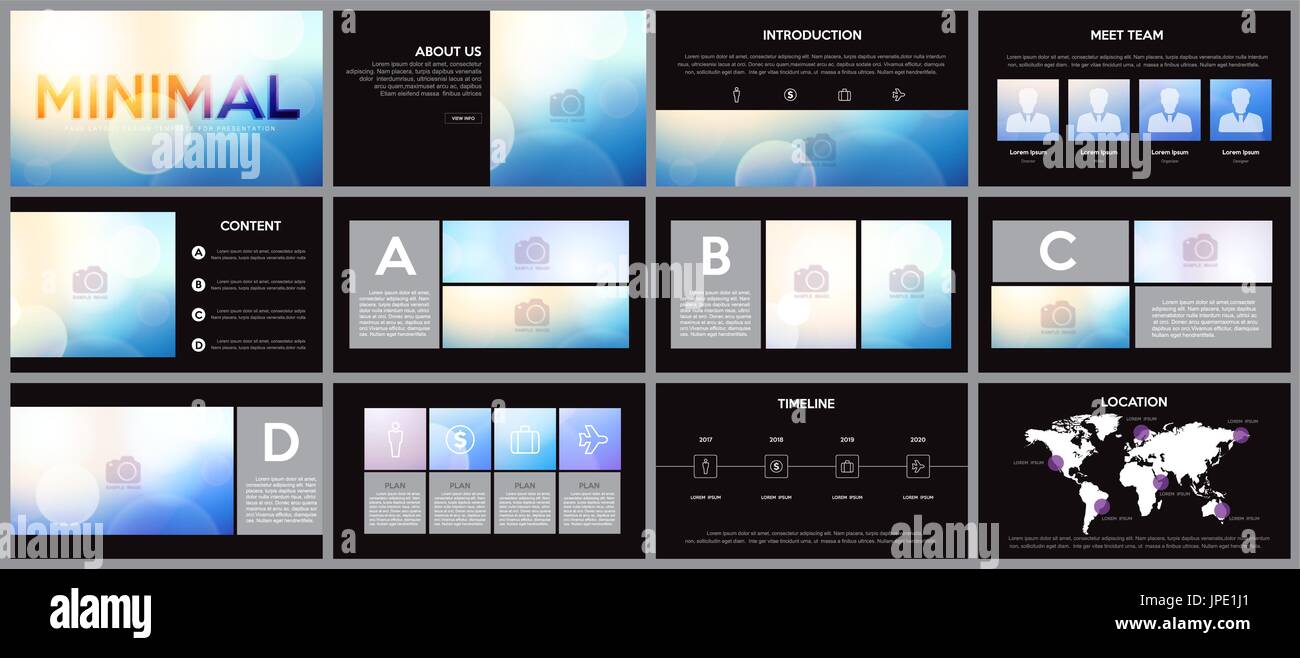 L'élément de conception de modèles de présentation d'infographies.Utiliser dans la présentation, rapport annuel, livre à couverture modèle. Brochure, mise en page, Keynote ,F Illustration de Vecteur
