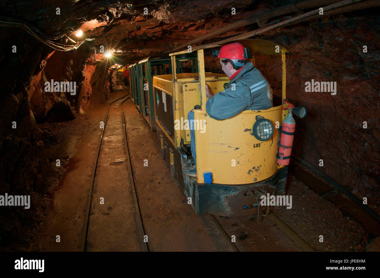 Ancienne mine touristique, le petit train. Vallée Graveglia, Gênes, Italie, Europe Banque D'Images