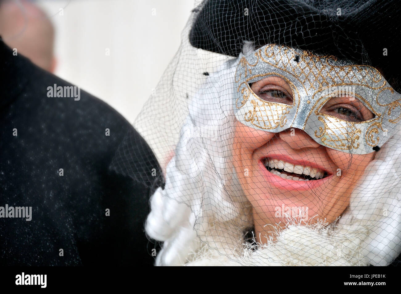 Carnaval de Venise masque de fonctionnalités. Italie Banque D'Images