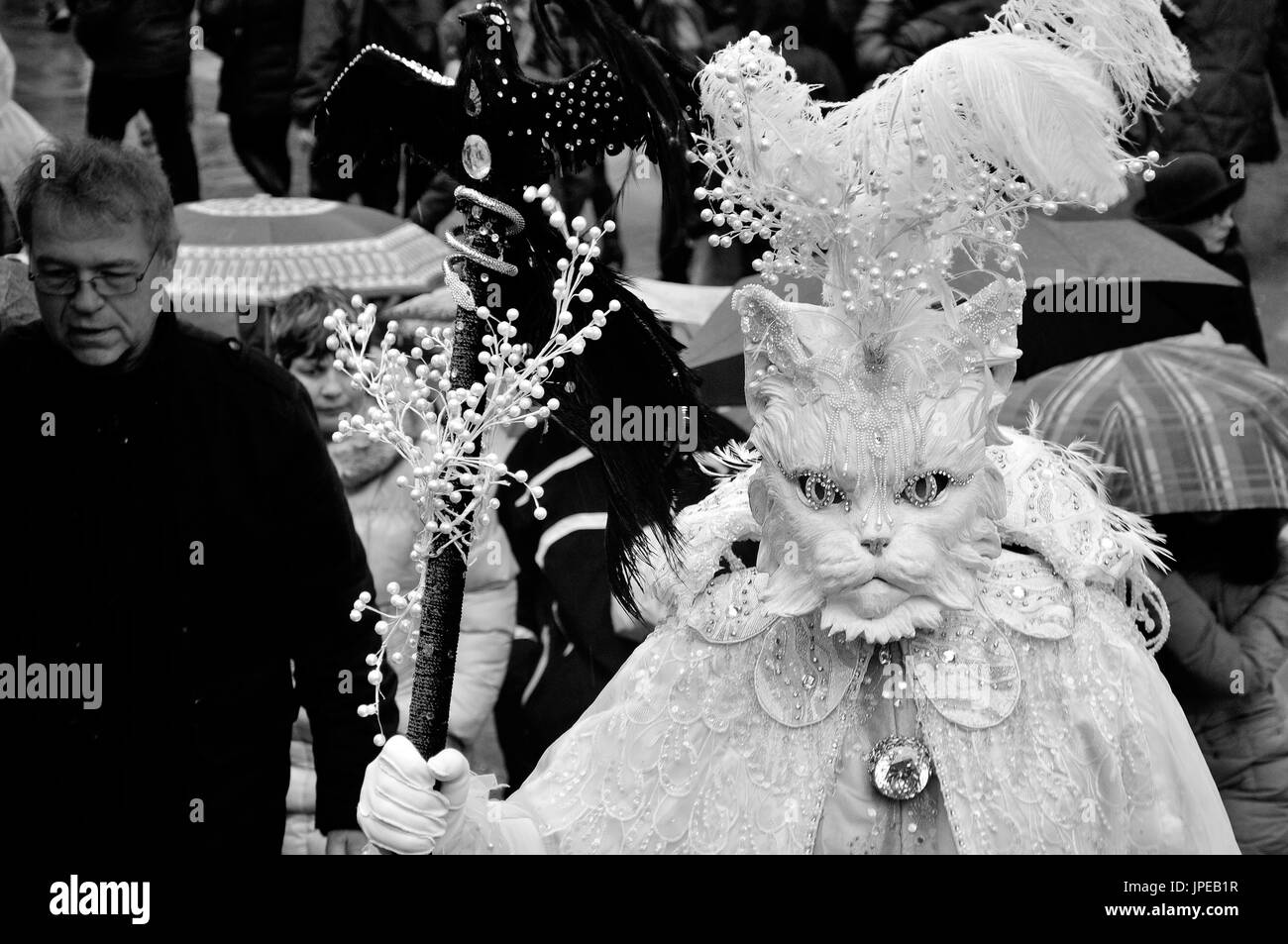 Carnaval de Venise masque de fonctionnalités. Italie Banque D'Images