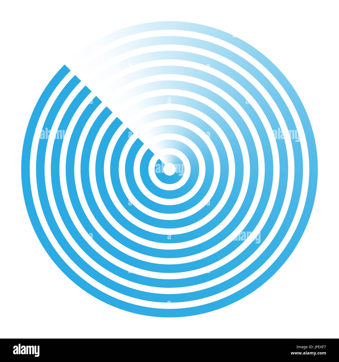 Résumé symbole icône radar vector illustration Banque D'Images