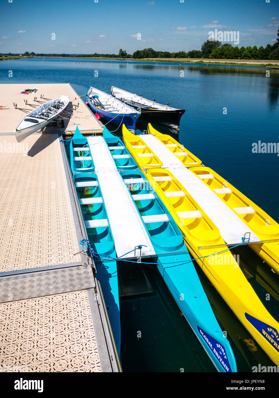 Dorney Lake, Eton College, Windsor, Buckinghamshire, Angleterre, RU, FR. Banque D'Images