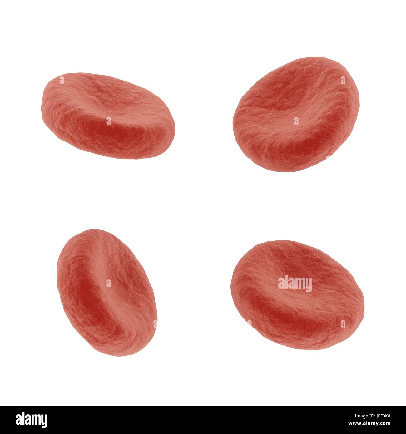 Le rendu 3D des globules rouges Banque D'Images