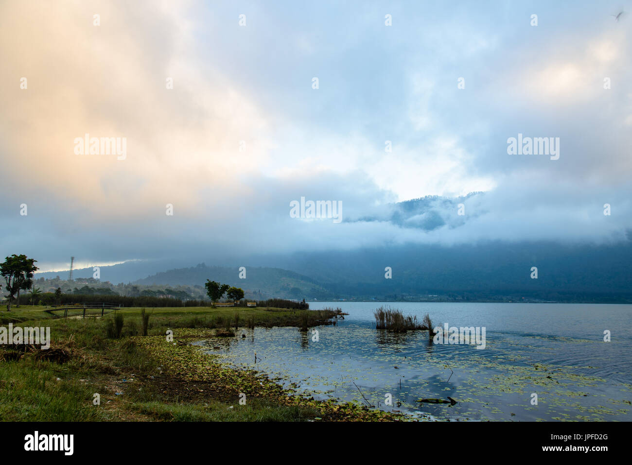 Temple Pura Ulun Danu Beratan, Bali Banque D'Images