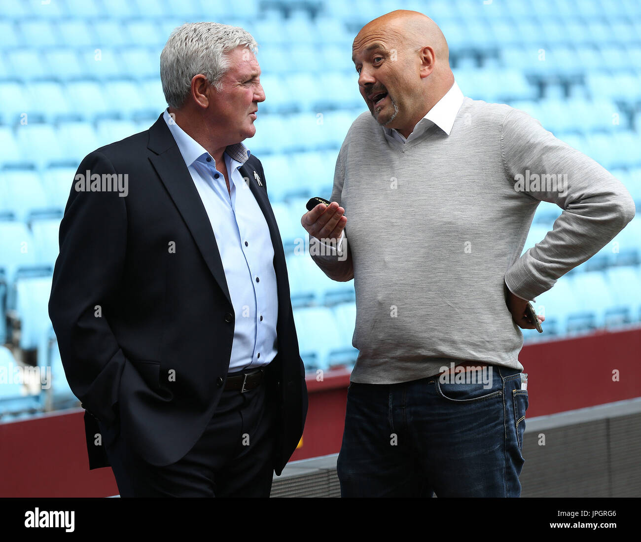 Aston Villa's manager Steve Bruce parle à la presse au cours de l'EFL 2017/18 l'avant-saison à l'intention des médias à Villa Park, Birmingham. Banque D'Images