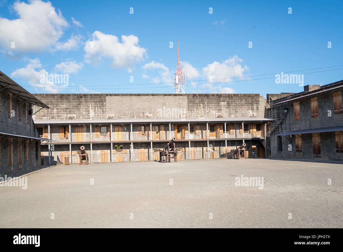 Ancienne forteresse situé à Port Louis, Ile Maurice Banque D'Images