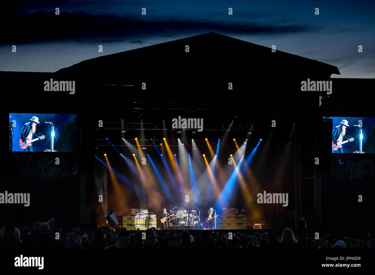 ZZ Top Live at the Ramblin Man juste Banque D'Images