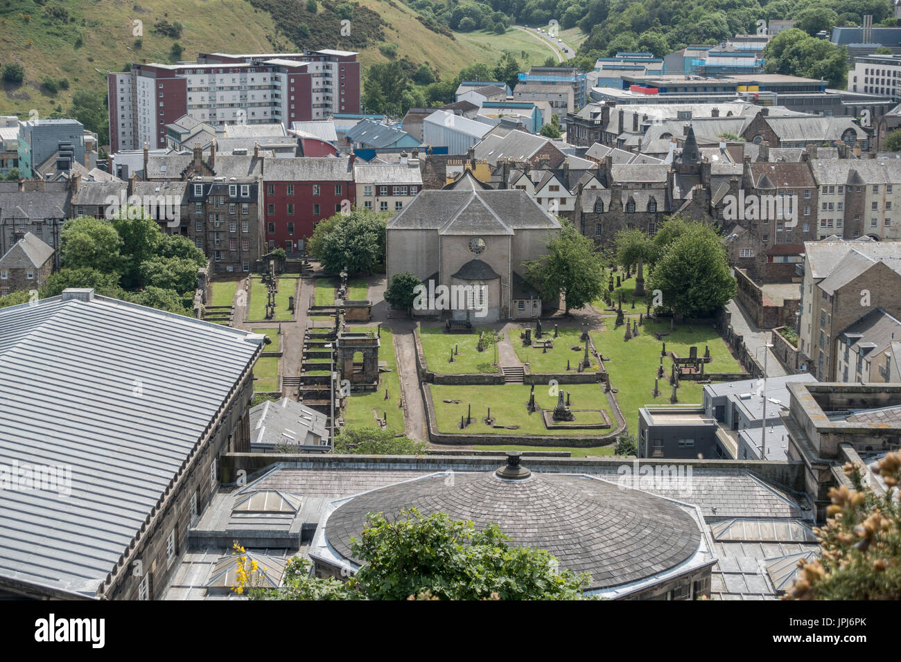 La Canongate Kirk une église du 17ème siècle de l'Église presbytérienne en Écosse le lieu de repos d'Adam Smith Banque D'Images