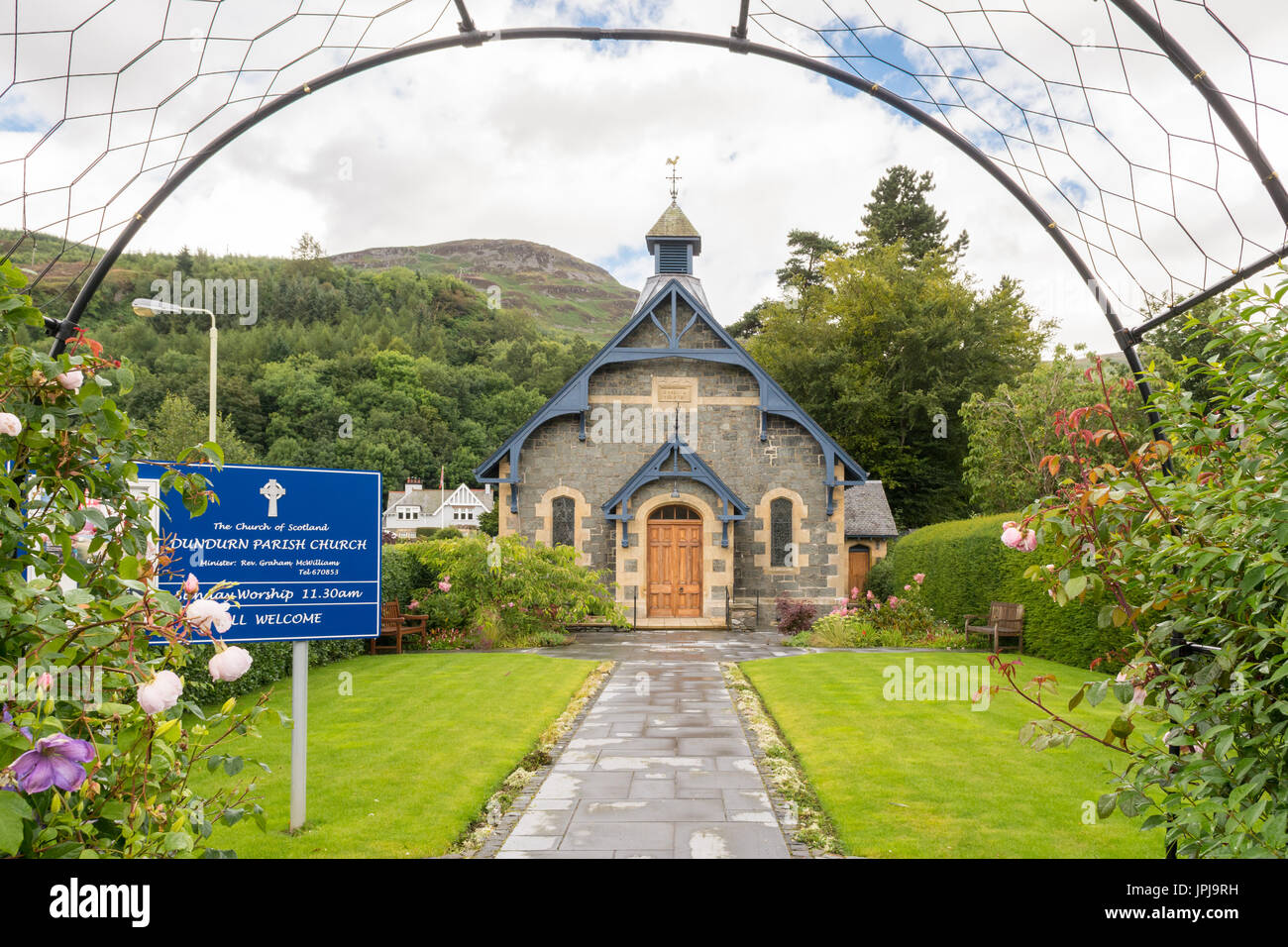 St Fillans - Dundurn Parish Church - Scotland UK Banque D'Images