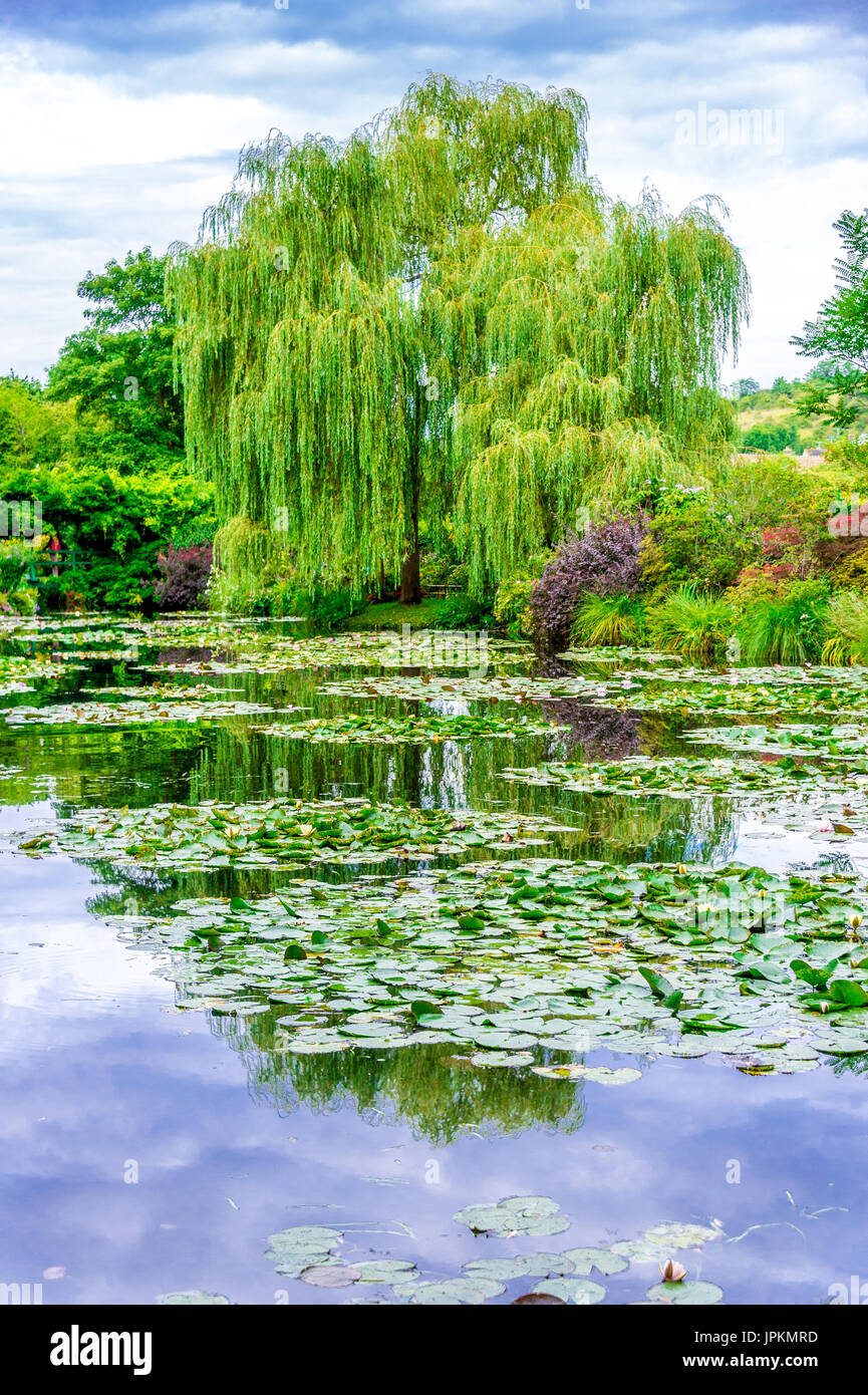 Le jardin de Monet à Giverny, France Banque D'Images