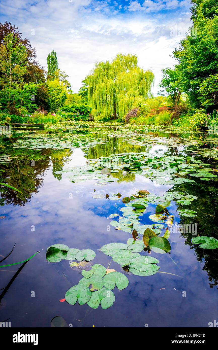 Le jardin de Monet à Giverny, France Banque D'Images