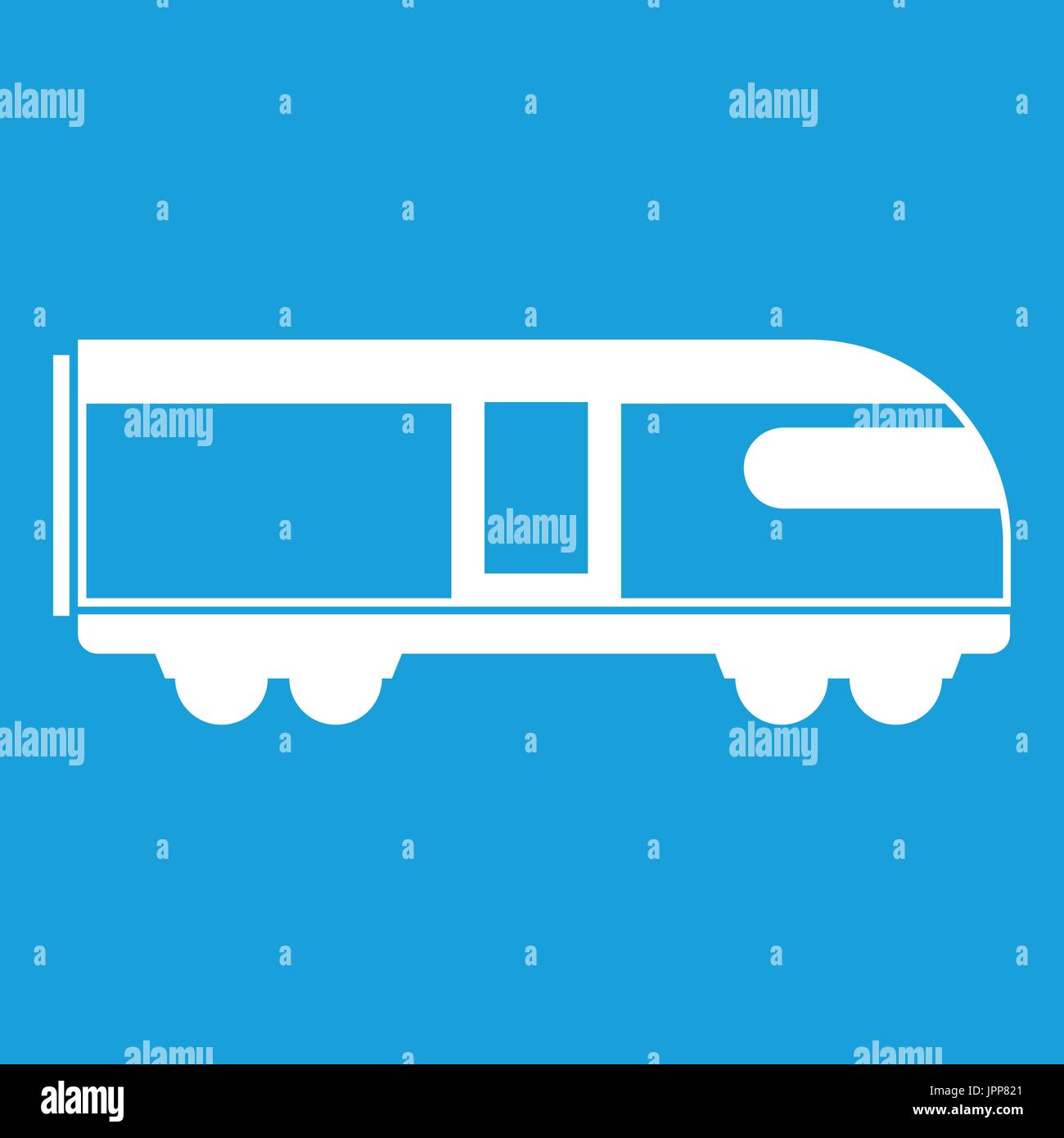 Train de montagne suisse blanc icône Illustration de Vecteur