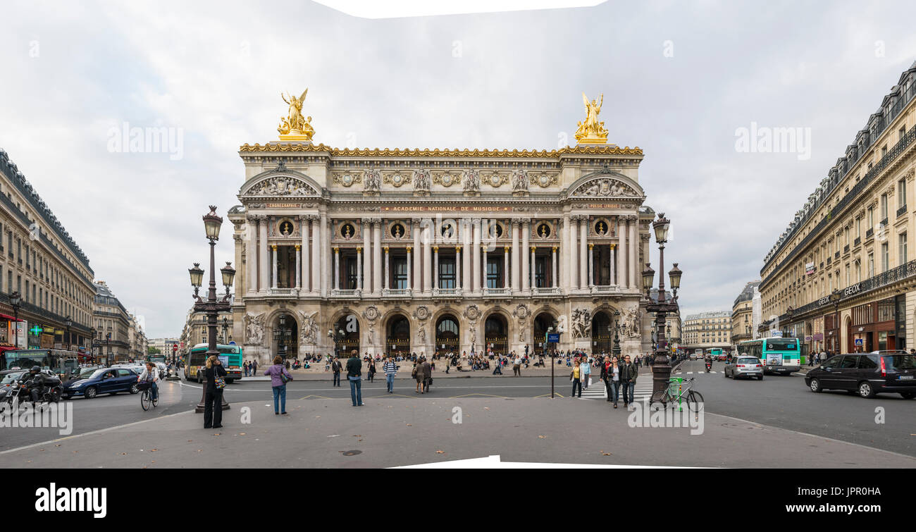 Place de l'Opéra - Palais Garnier Banque D'Images