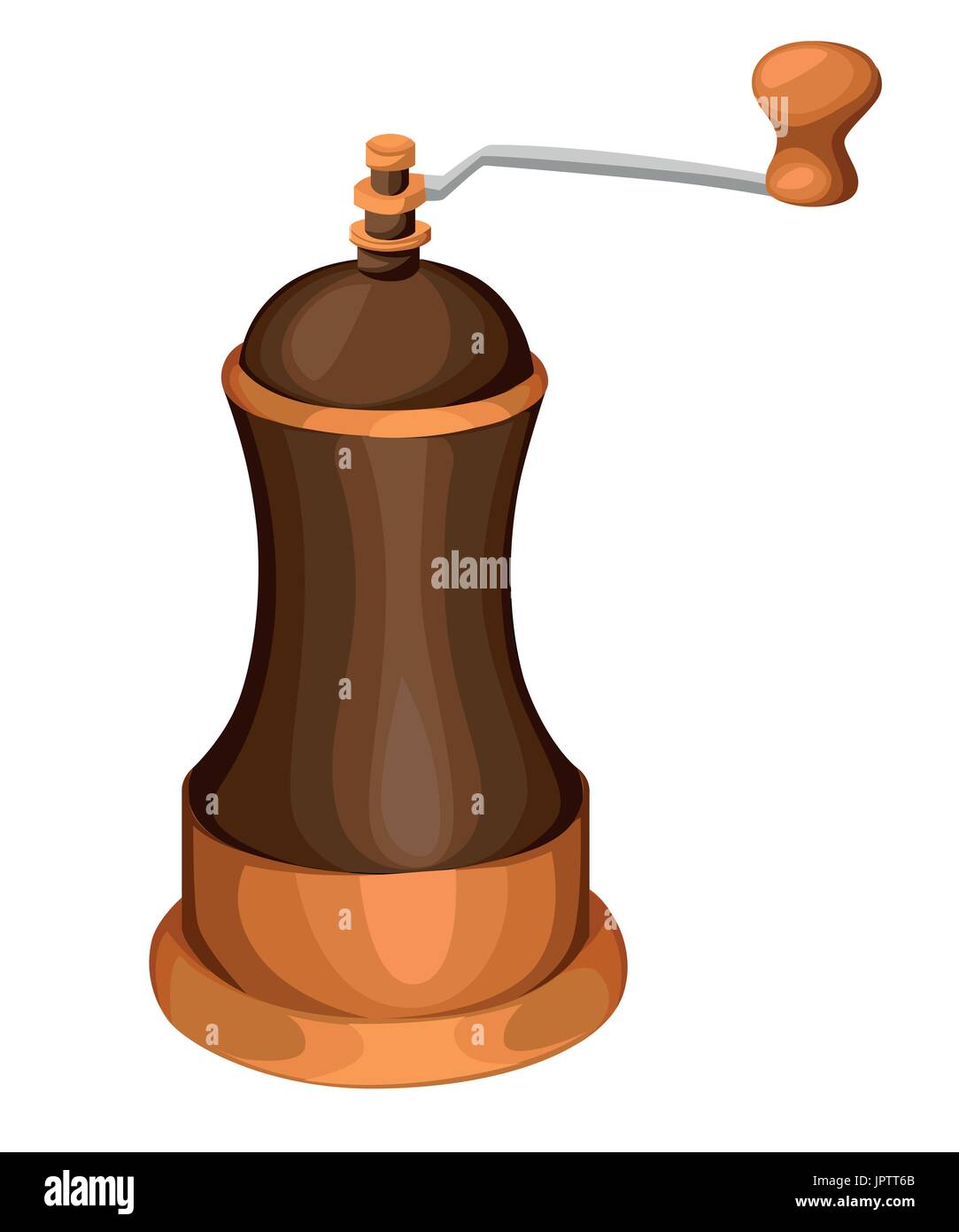 Illustration couleur de l'icône d'un moulin à café page site Web et mobile app design élément du vecteur. Illustration de Vecteur
