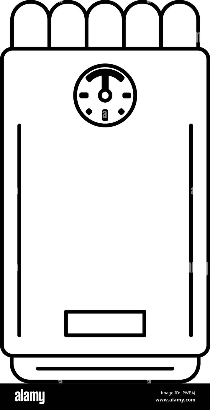 Tuyau de jauge et de droit Illustration de Vecteur