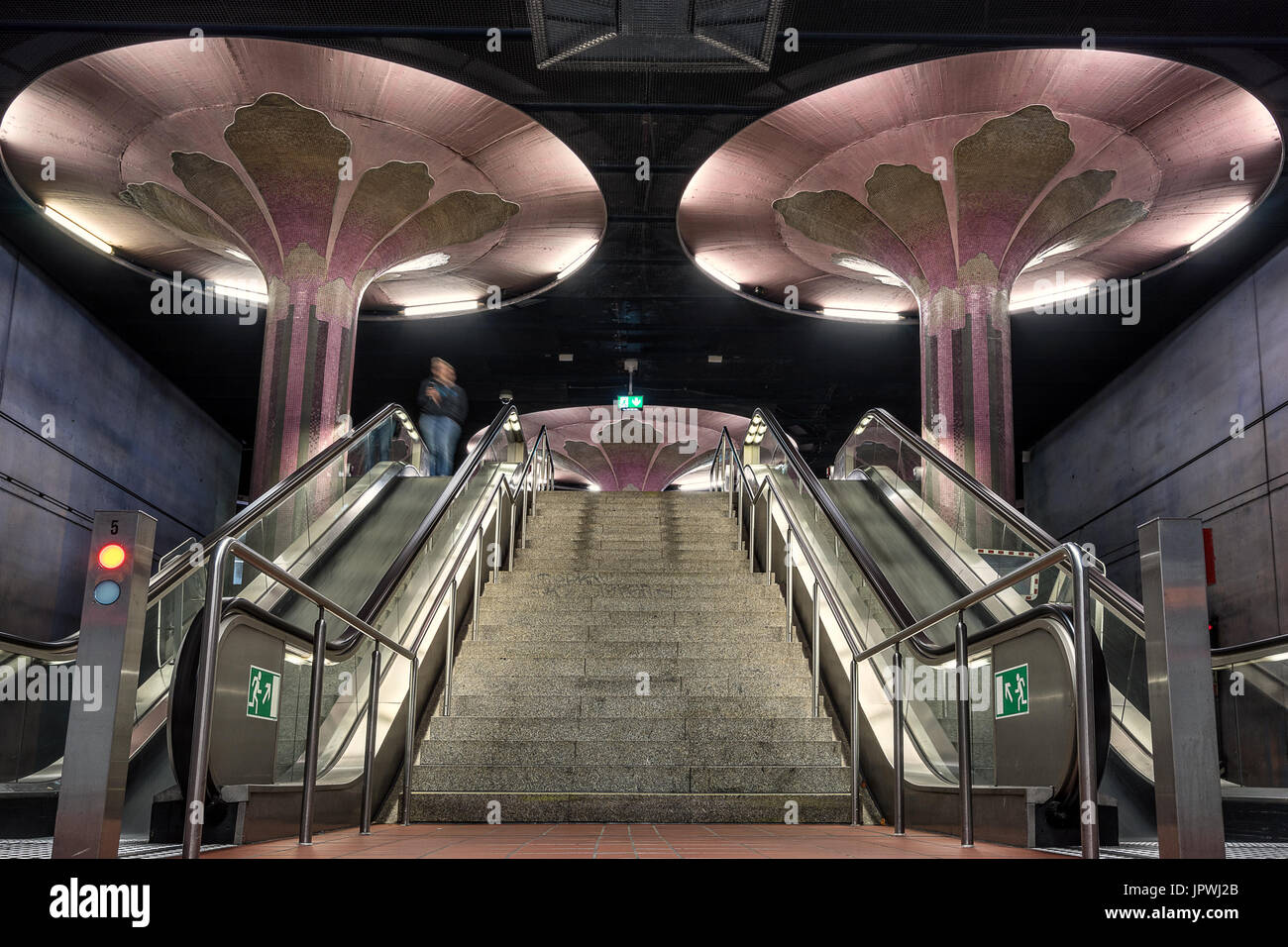 U Bahn Westend à Francfort am Main Banque D'Images