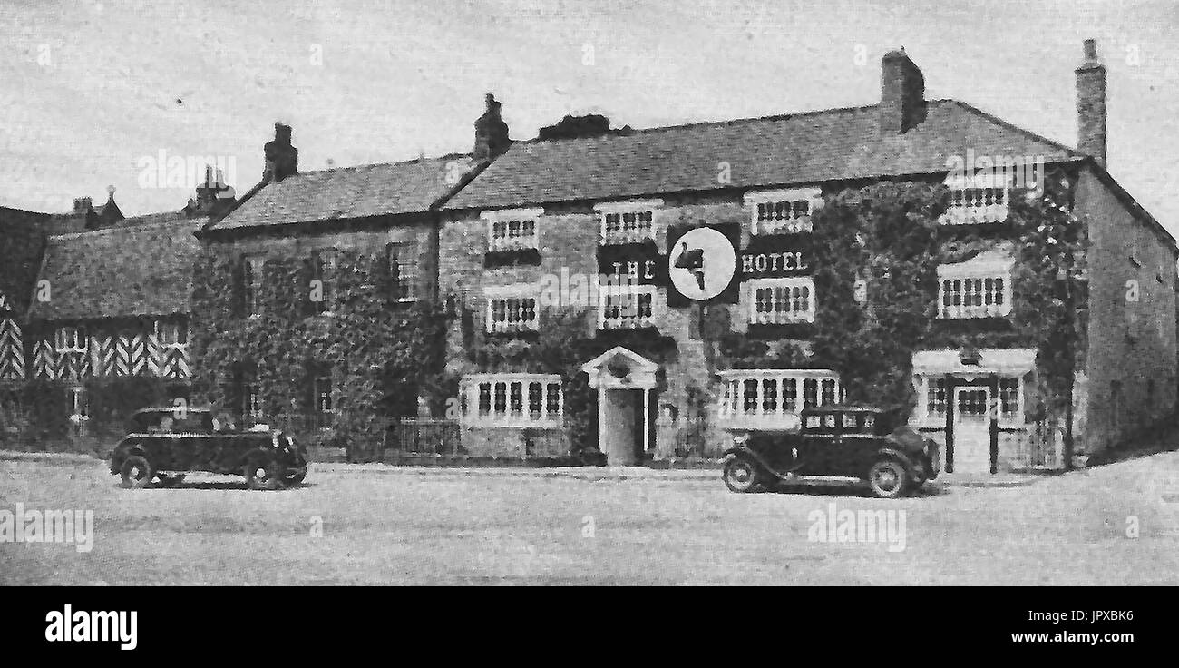 The Black Swan Inn à Helmsley, Yorkshire vers 1950 Banque D'Images