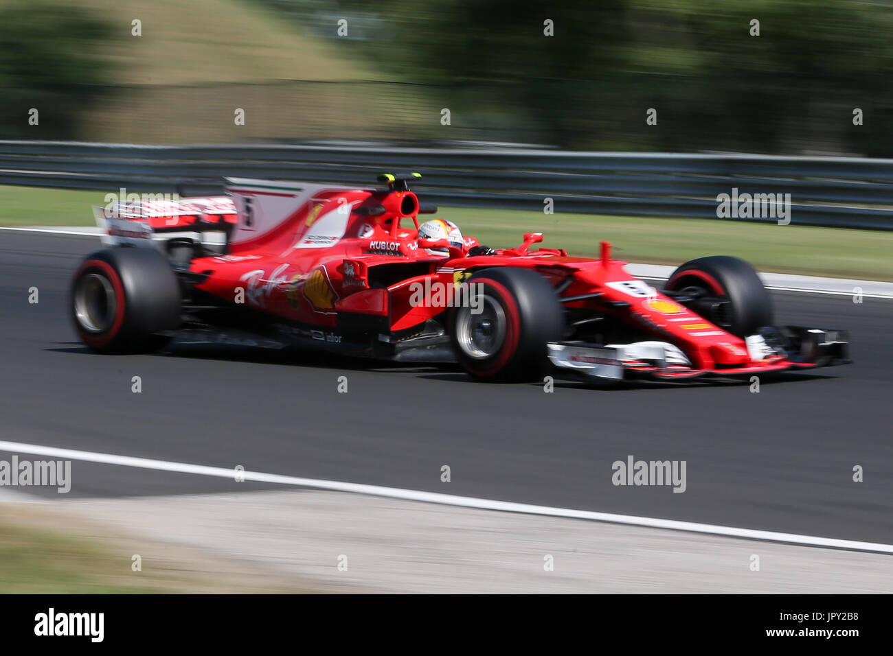 Budapest, Hongrie. 2 Août, 2017. 2 août 2017, Hungaroring, Budapest, Hongrie ; en saison de Formule Un test ; Sebastian Vettel (GER), Crédit : Action Plus Sport Images/Alamy Live News Banque D'Images