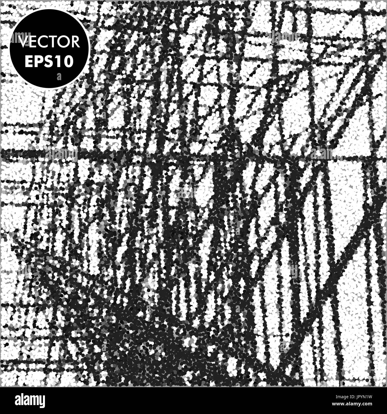 Abstract Background Dots. Vector Illustration. Noir et blanc. Illustration de Vecteur