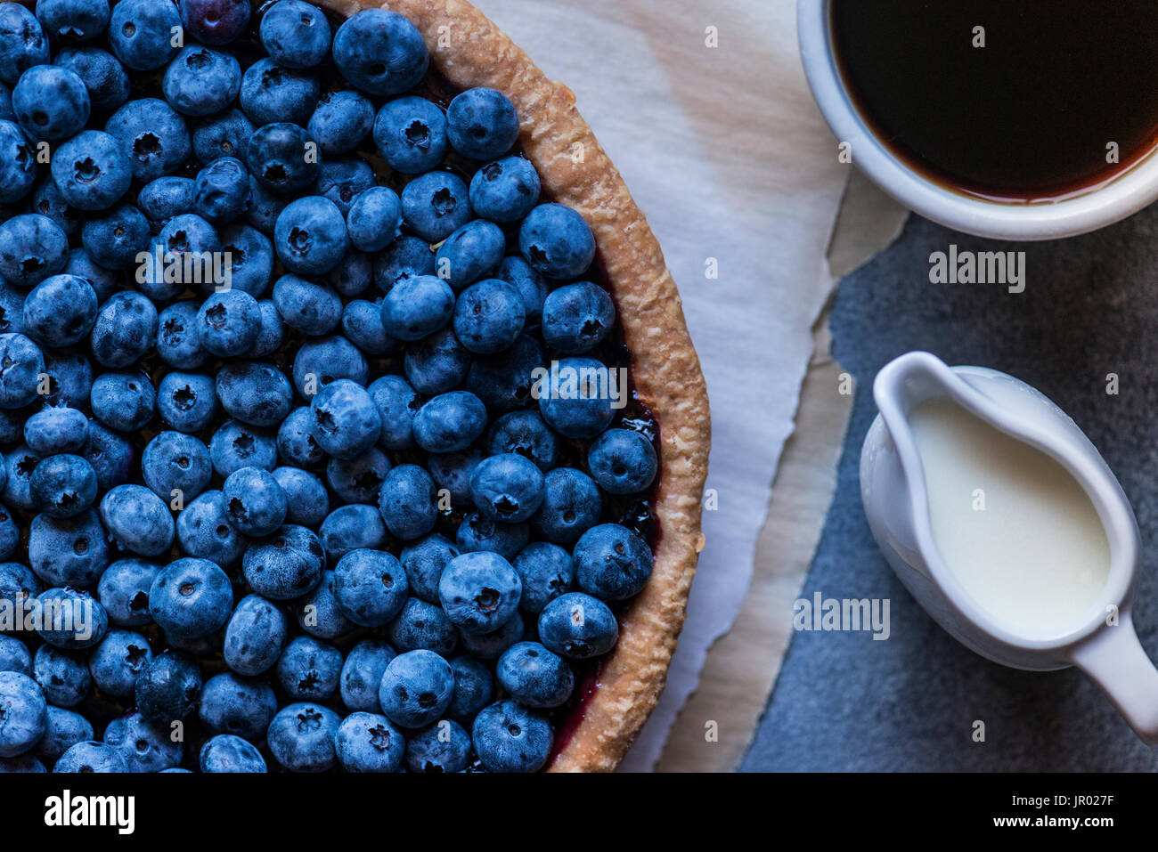 Tarte aux petits fruits bleu Banque D'Images