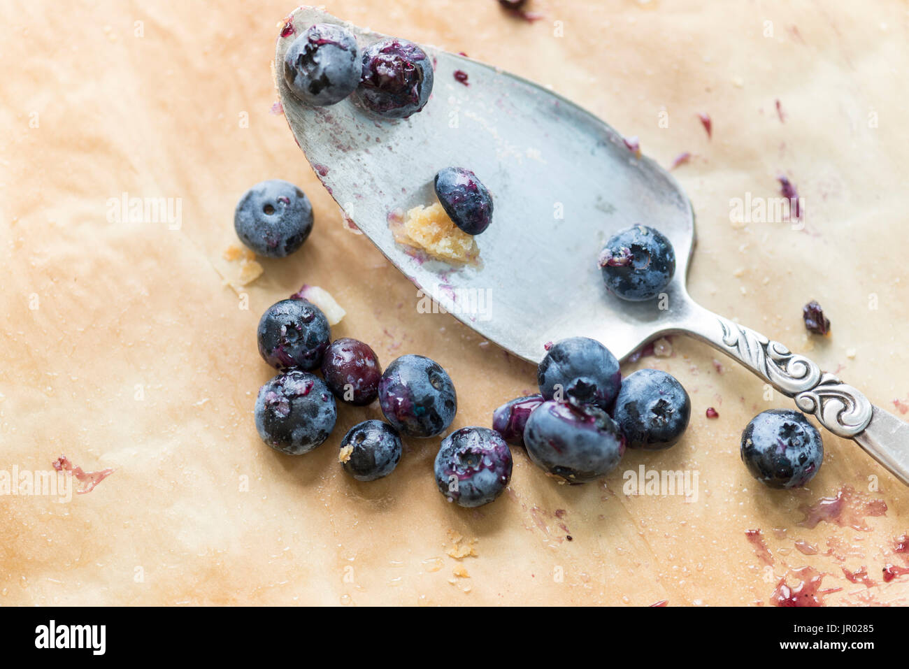 Tarte aux petits fruits bleu Banque D'Images