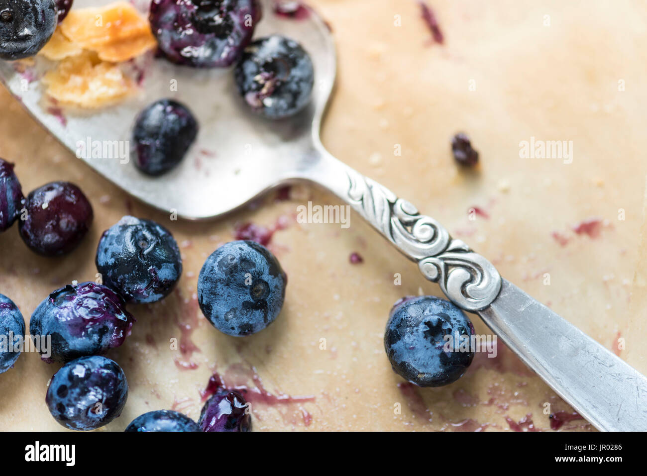 Tarte aux petits fruits bleu Banque D'Images