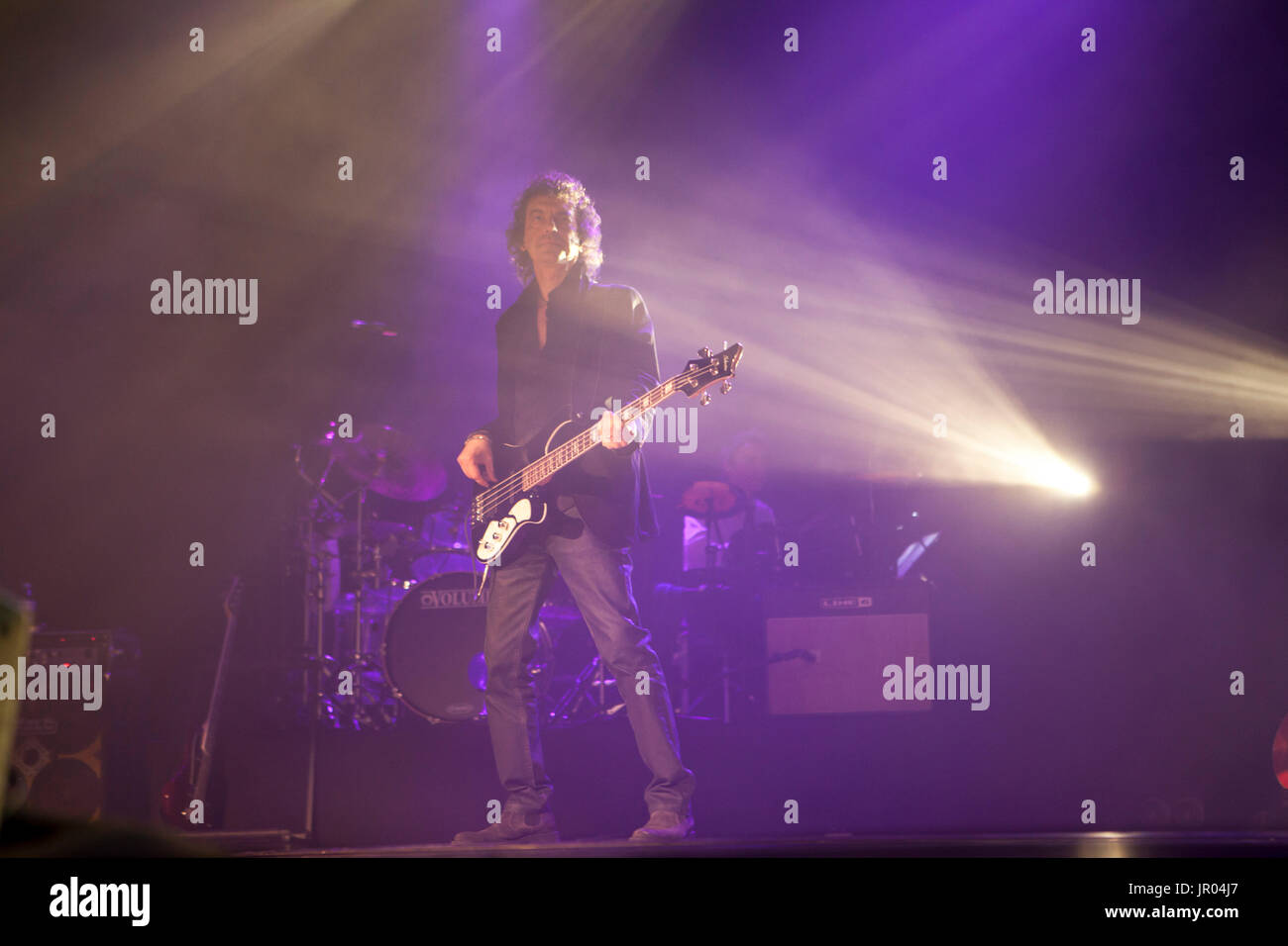 Fabrizio Palerme, Enrico ruggeri en concert, Milan 2014 Banque D'Images