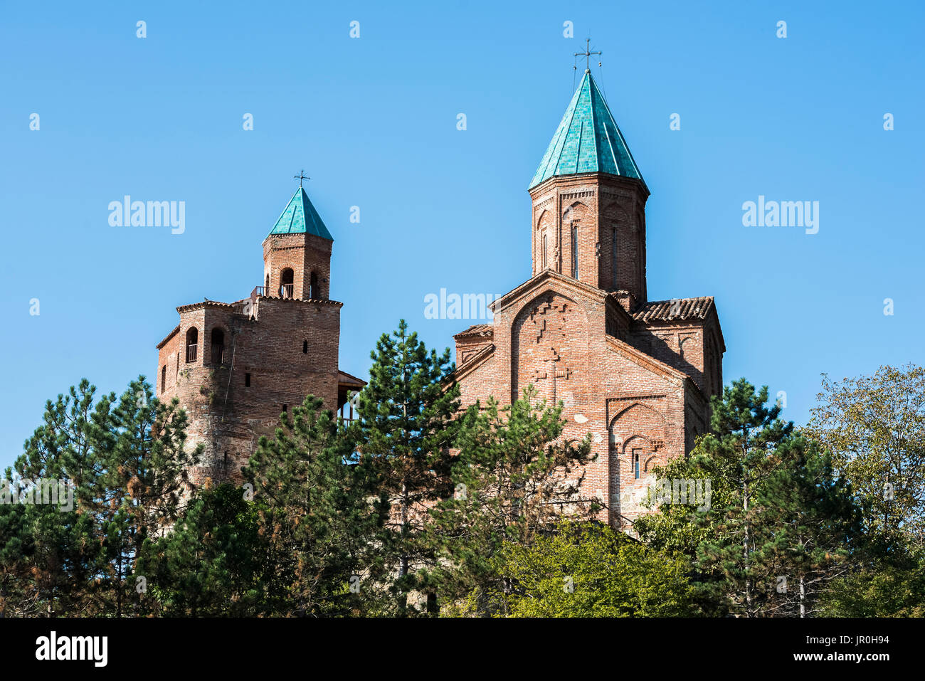 La Citadelle Royale et l'église des Archanges (16e siècle) ; Gremi, région de Kakheti, Géorgie Banque D'Images