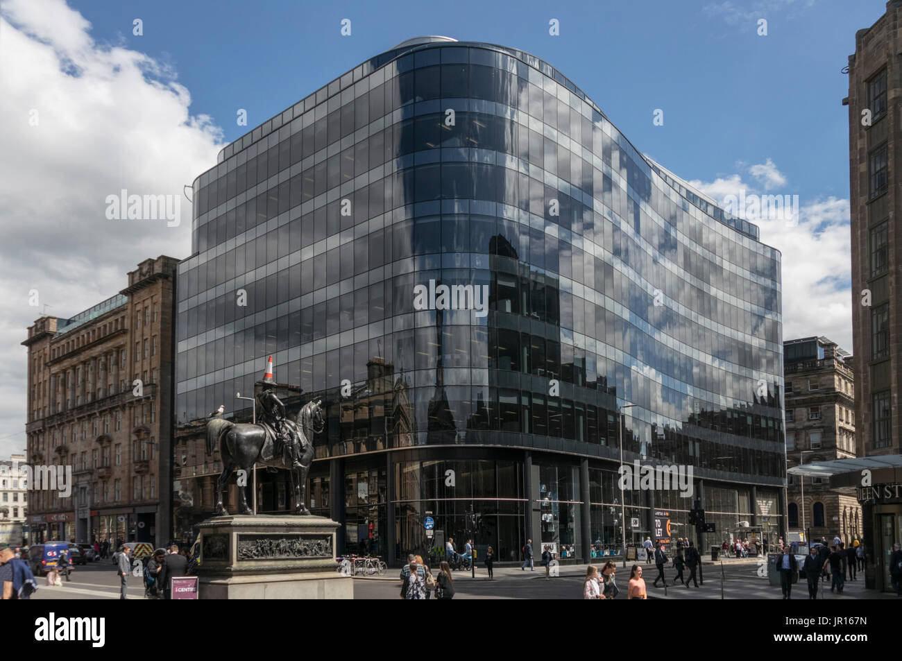 Principales nouvelles construire le développement dans le centre-ville de Glasgow, Glasgow, Écosse, Royaume-Uni Banque D'Images