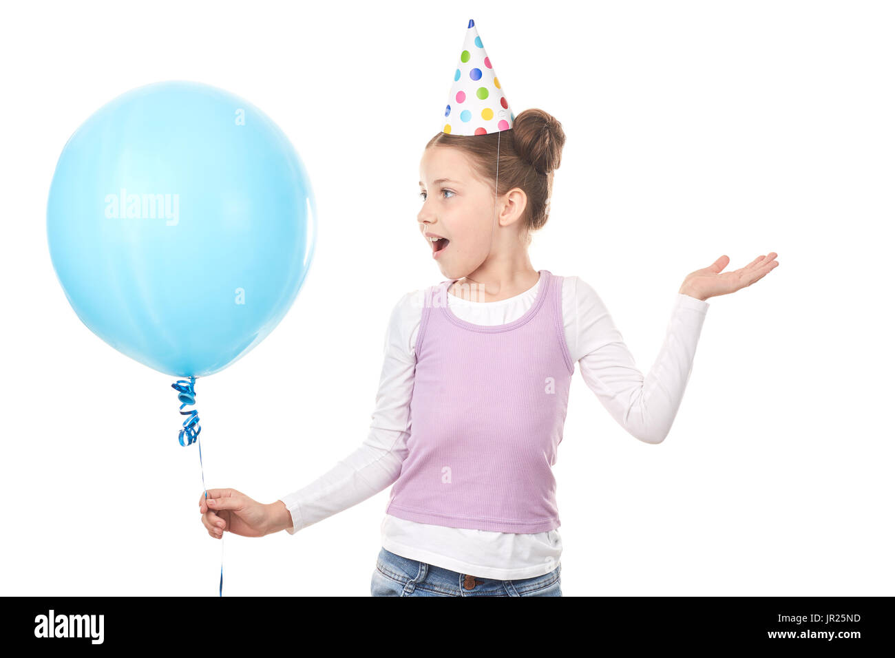 Fille d’anniversaire Banque D'Images