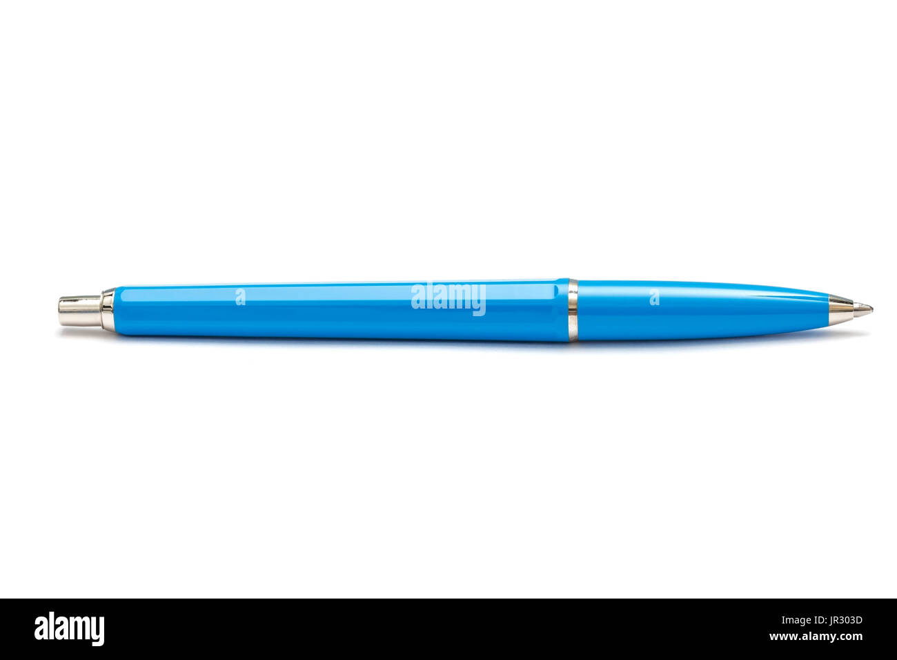 Stylo à bille isolé sur fond blanc Banque D'Images