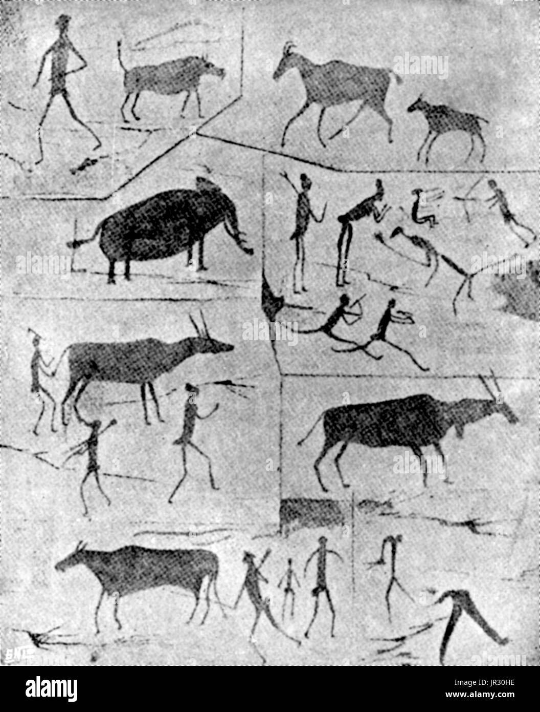 Peintures rupestres Bushmen Banque D'Images