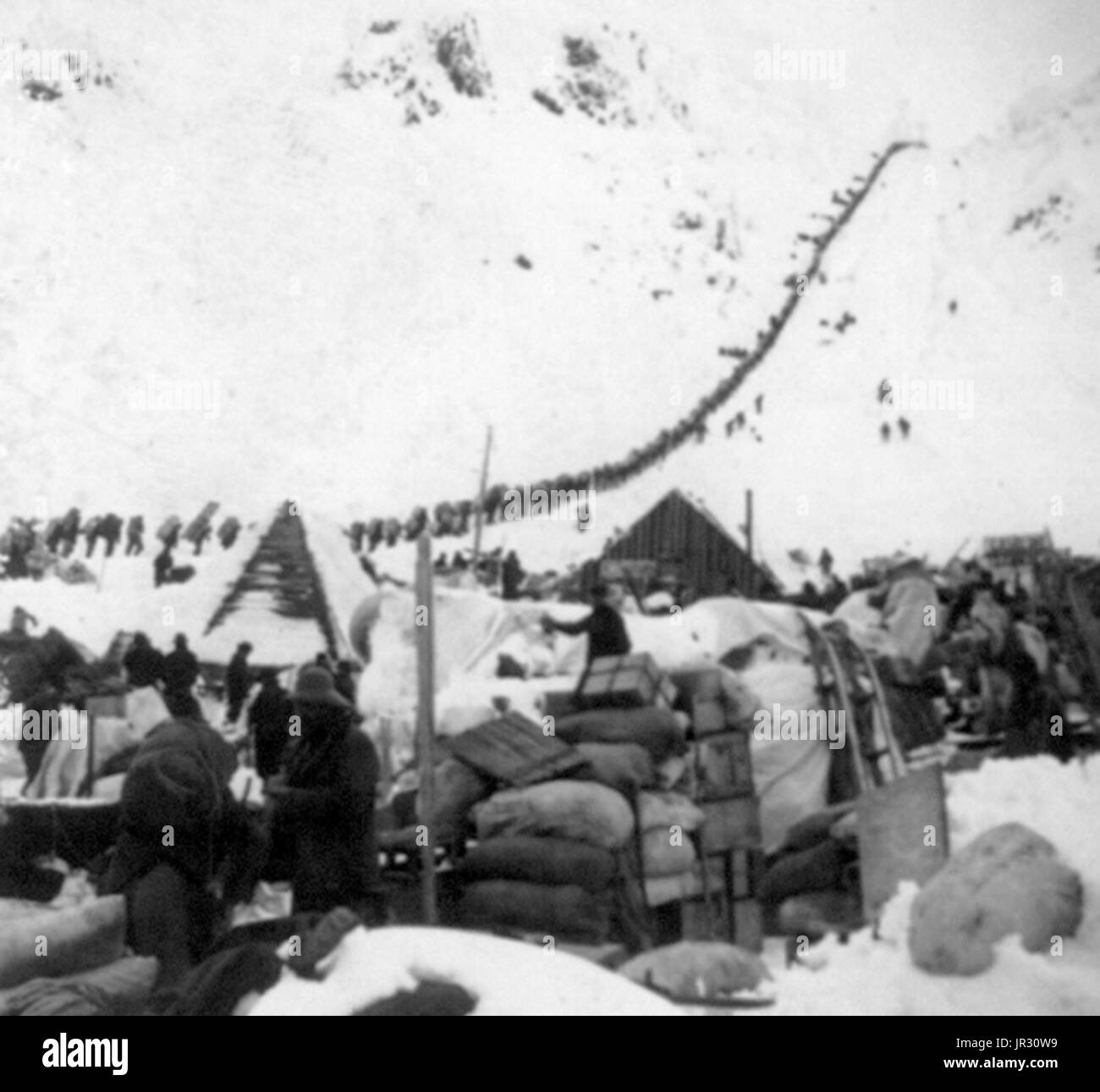 L'or du Klondike,col Chilkoot Pass,1898 Banque D'Images