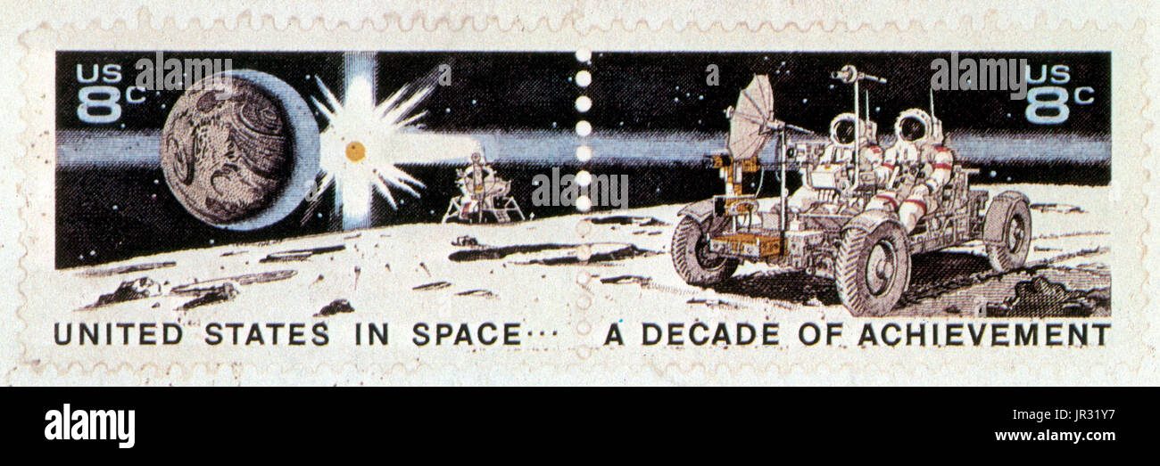 Une décennie de réalisations,U.S. Timbre Poste,1971 Banque D'Images