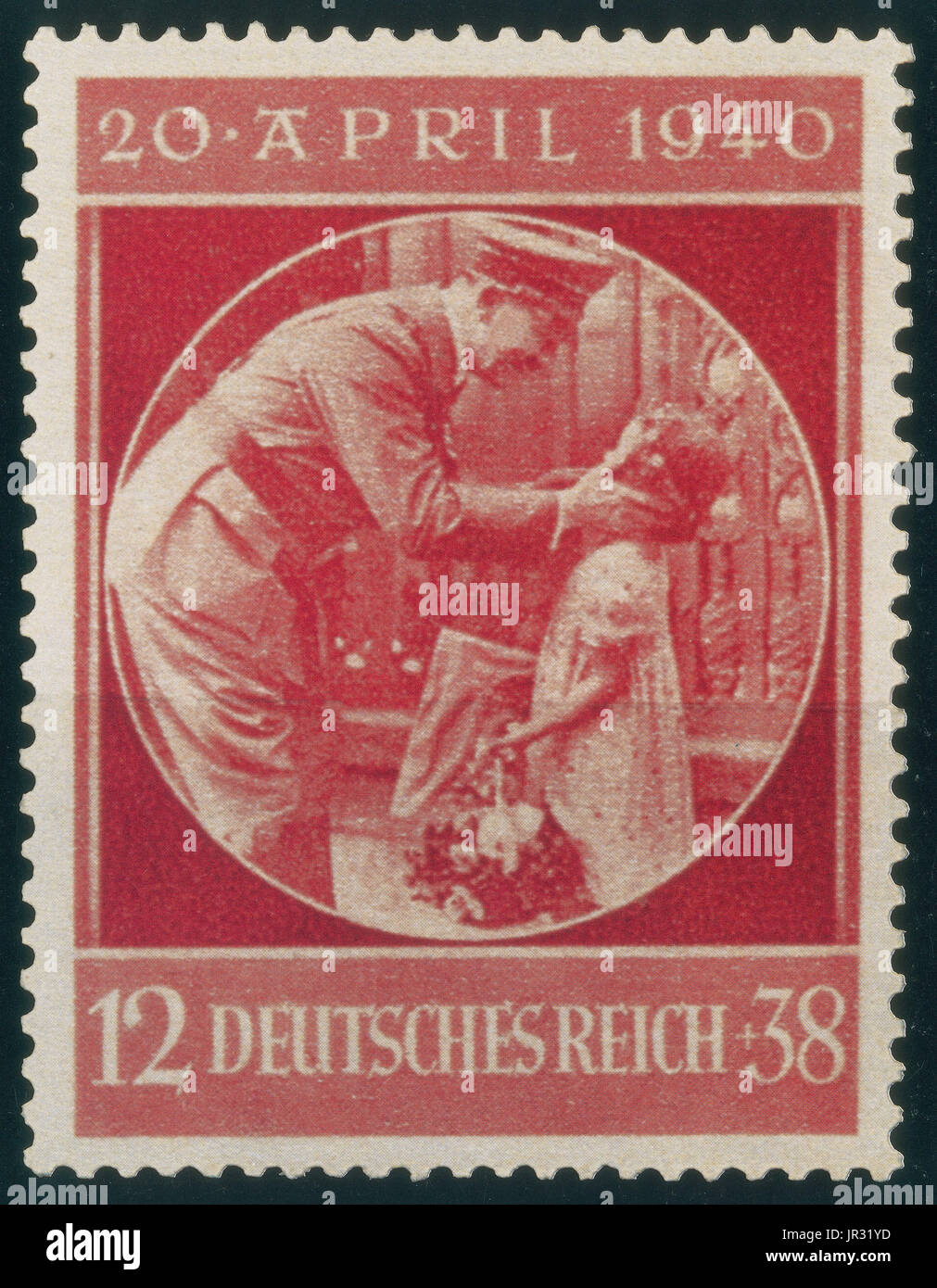 Adolf Hitler,Timbre allemand,1940 Banque D'Images