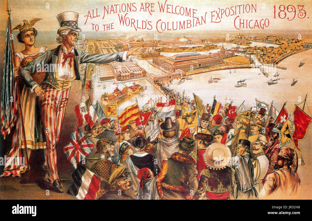 Columbian Exposition Poster,1893 Banque D'Images