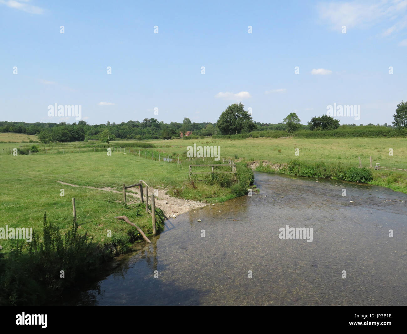 River Wey, Hampshire, Royaume-Uni Banque D'Images