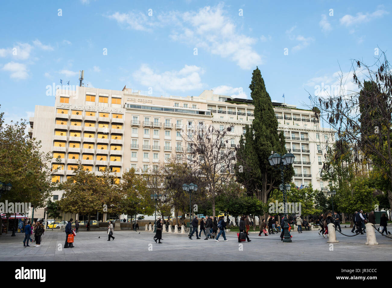 Grands hôtels, la Place Syntagma, Athènes Banque D'Images