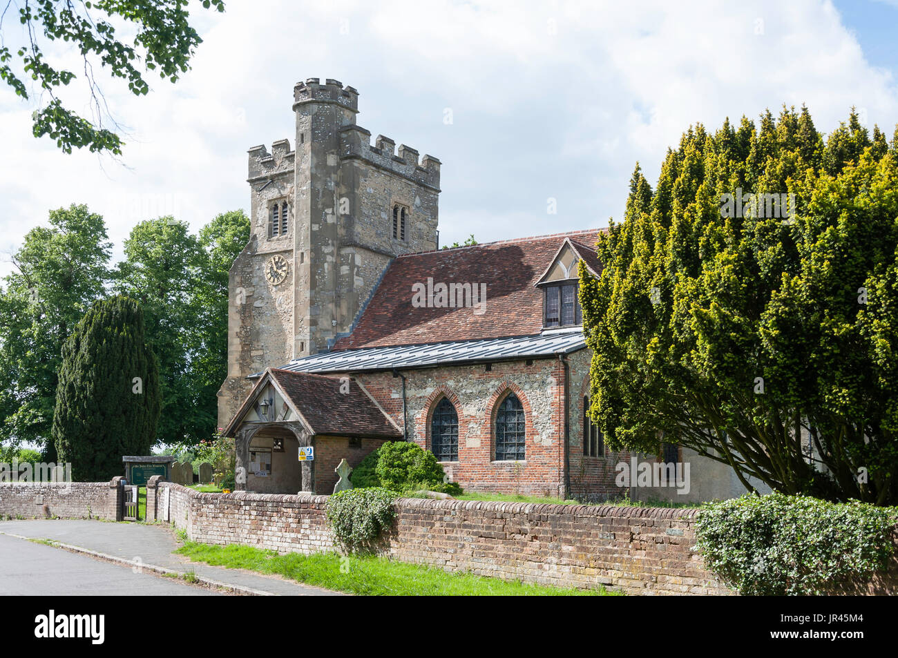 St John the Baptist Church, Highmore Cottages, crassier, Buckinghamshire, Angleterre, Royaume-Uni Banque D'Images