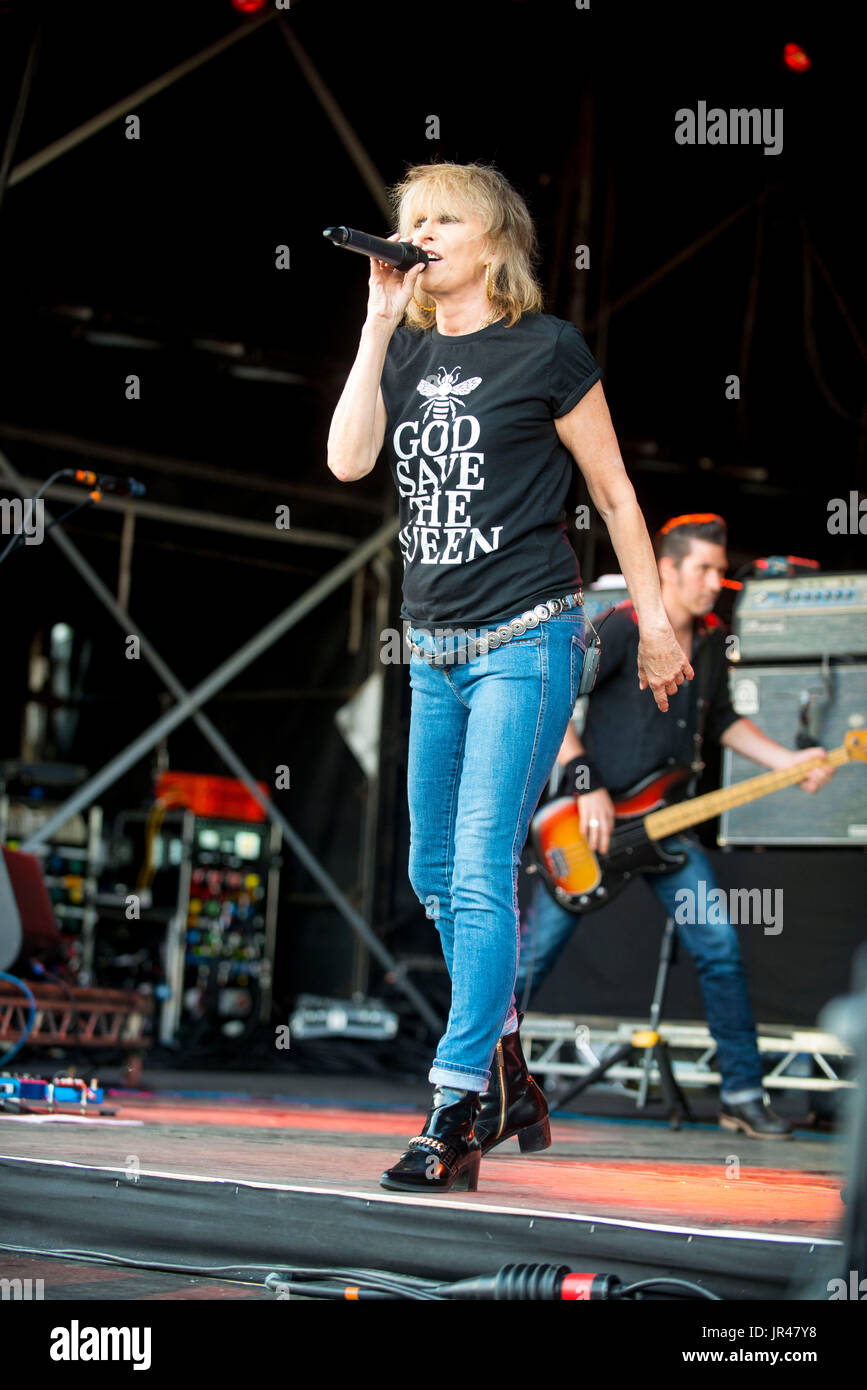Les prétendants à l'Cornbury Music Festival 2017, Samedi Chadlington, Oxfordshire Banque D'Images