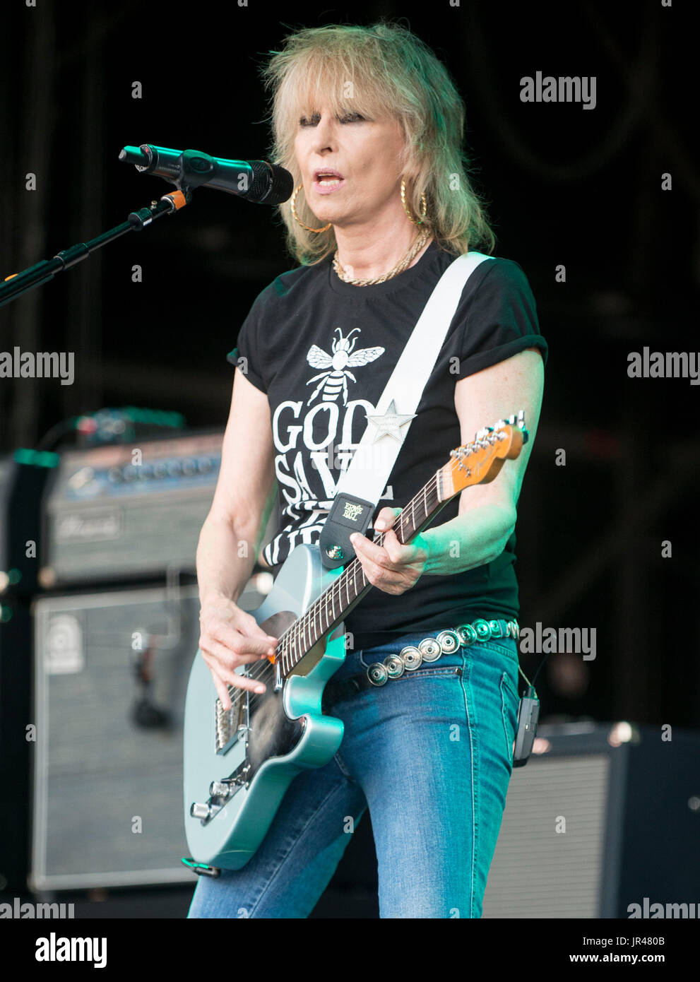 Les prétendants à l'Cornbury Music Festival 2017, Samedi Chadlington, Oxfordshire Banque D'Images