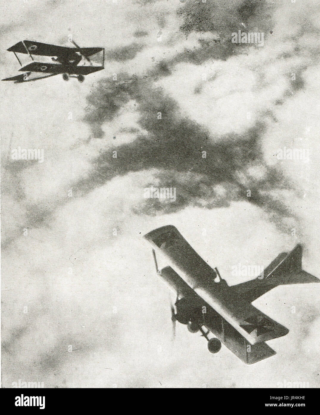 Avion bi français & allemand Albatross dogfight Banque D'Images